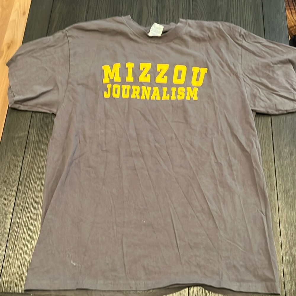 🎓University of Missouri Mizzou Journalism Tee T-shirt Adult Large Unisex